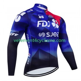 Homme Maillot vélo Manches Longues Fdj Suez 2024